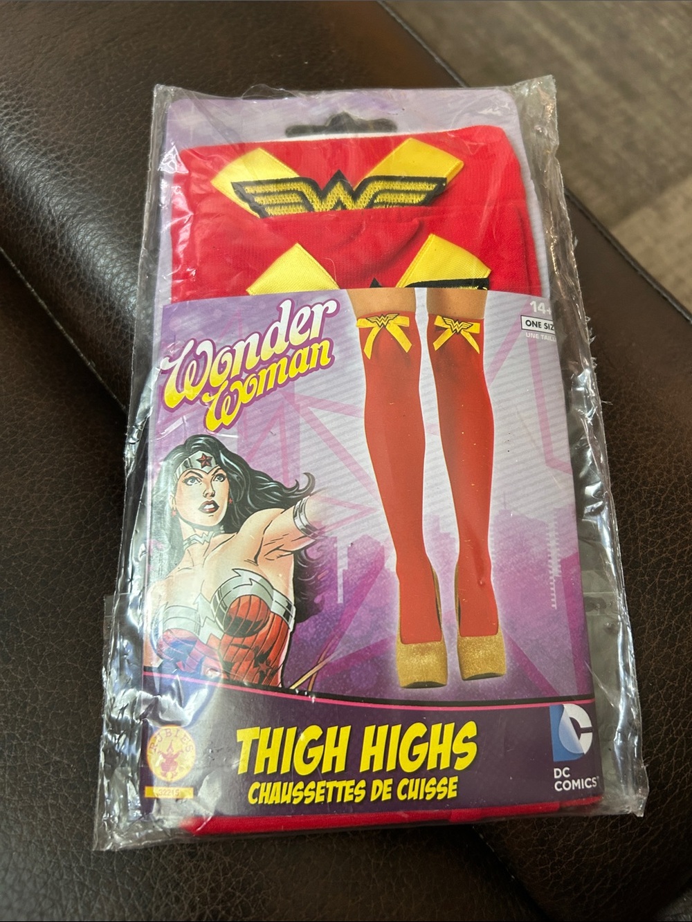 DC Comics Wonder Woman Red & Gold Thigh-High Stockings